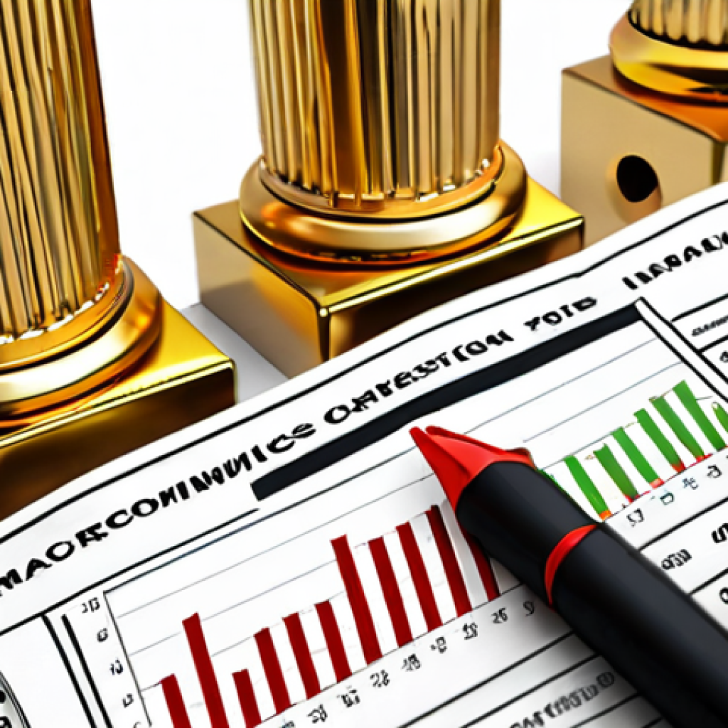 **

*   **Prompt:** "Macroeconomics pillars: GDP, inflation, exchange rates. Financial markets analysis, charts, graphs. Focus on informed investment decisions. Professional setting, serious tone."

**