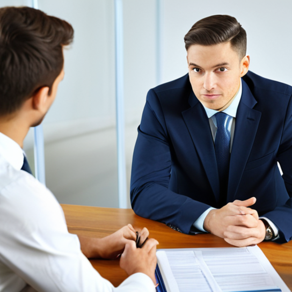 A professional male financial consultant with a kind, attentive expression, wearing a modest business suit, fully clothed, appropriate attire. He is seated at a polished wooden desk in a bright, modern office, subtly leaning forward to listen empathetically to an unseen client, conveying active listening and trustworthiness. The background features soft lighting and a potted plant, creating a comfortable atmosphere. perfect anatomy, correct proportions, natural pose, well-formed hands, proper finger count, natural body proportions, professional photography, high quality, safe for work, appropriate content, fully clothed, professional, family-friendly.
