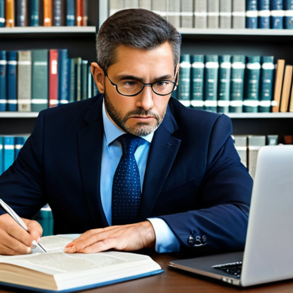 A focused adult financial consultant, fully clothed in a modest business suit, studying intently in a quiet, modern university library. The scene features opened financial textbooks and a laptop displaying complex charts. The consultant has a serious and dedicated expression. Appropriate attire, professional dress, safe for work, perfect anatomy, correct proportions, natural pose, well-formed hands, proper finger count, natural body proportions, professional photography, high quality, appropriate content, modest, family-friendly.