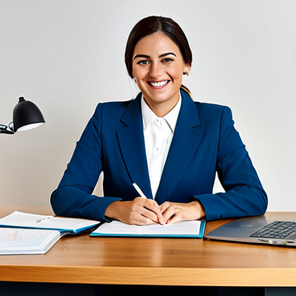 AFP 시험 공부를 위한 시간 관리 방법 - **

"A professional woman in a modest business suit, sitting at a tidy desk in a bright, modern home...