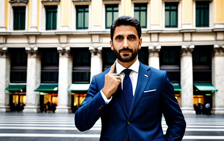 자산관리사 취업 인터뷰에서 자주 묻는 질문 - Modern Milanese Finance Professional**

"A confident financial advisor, fully clothed in a stylish I...