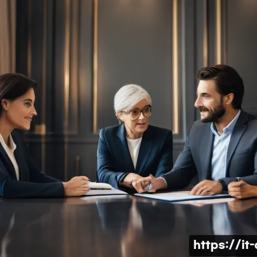 AFP 자격증으로 연봉 높이는 법 - A highly professional and empathetic Italian female financial advisor, in her late 30s, dressed in a...