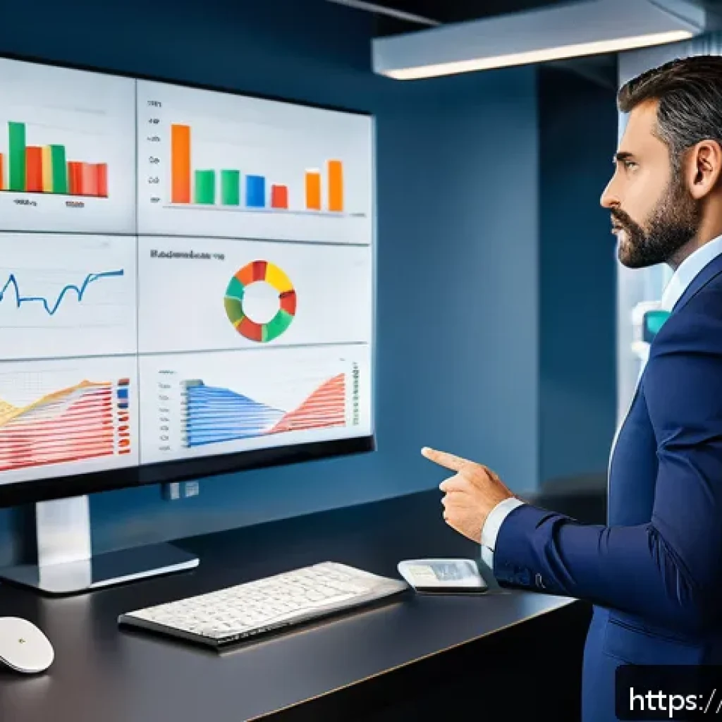 자산관리사로서 포트폴리오 관리 방법 - A professional Italian financial advisor in a modern office setting, analyzing multiple digital scre...