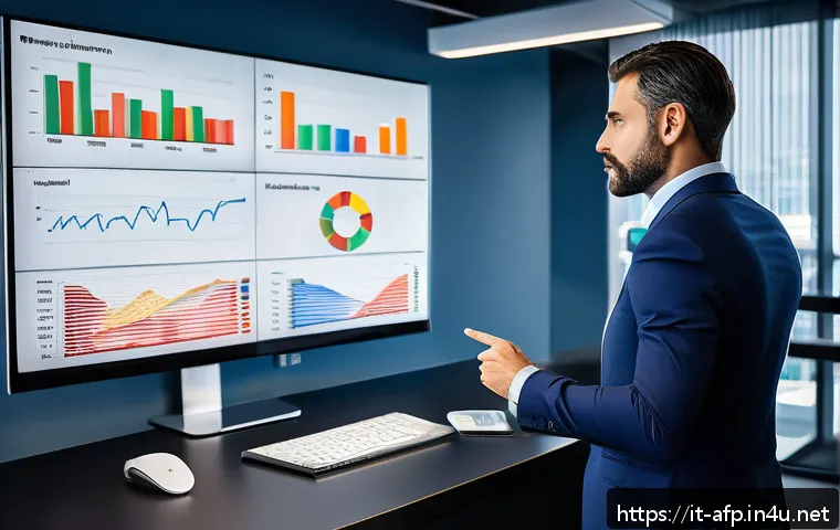 자산관리사로서 포트폴리오 관리 방법 - A professional Italian financial advisor in a modern office setting, analyzing multiple digital scre...