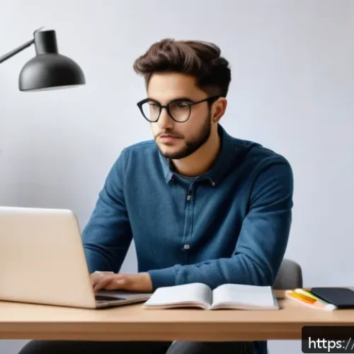 Home 31 AFP 자격증 공부와 병행 가능한 직업 - A young Italian student sitting at a tidy, well-lit study desk in a modern apartment, wearing casual...